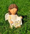 Садова фігура Ангелок з пташенятами