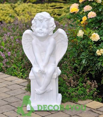 купить Садовая фигура Ангел на колонне 2