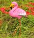 купить Садовая фигура два Фламинго розовых средних на металлических лапах 5