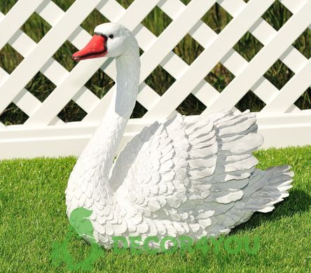 купить Садовая фигура Лебедь белый 1