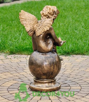 купить Садовая фигура Ангел с лилией 4