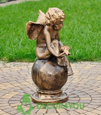 купить Садовая фигура Ангел с лилией 3