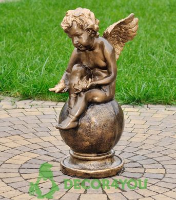 купить Садовая фигура Ангел с лилией 1