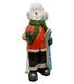 купить Новогодняя садовая фигура Снеговик-Лыжник с табличкой "Желаю Удачи!" в красной кофте NSF-7.066 5
