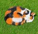 купити Садова фігура Кіт сплячий кольоровий 4