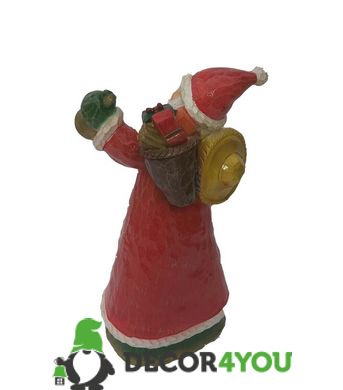 купить Новогодняя садовая фигура Дед Мороз с корзиной NSF-7.14 3