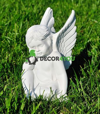 купить Садовая фигура Ангелок мечтающий 1