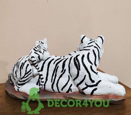 купить Декоративная статуэтка Тигровая семья Белый (2453) 2