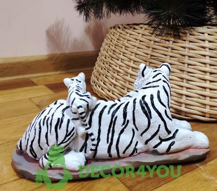купить Декоративная статуэтка Тигровая семья Белый (2453) 4
