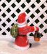 купить Новогодняя садовая фигура Дед мороз малый с фонарем керамический 2