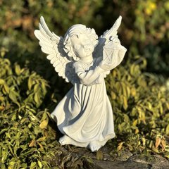 купить Садовая фигура Ангел с фонариком 1