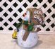купити Новорічна садові фігура Сніговик з віником "Веселих Свят!" NSF-7.075 2
