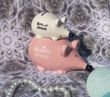 Декоративная копилка Мышь "Семейный бюджет" белый с розовым DK-1.011