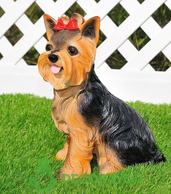 купити Садова фігура Собака Йорк сидячий, стоячий і йорк з дітками 4