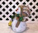 купити Новорічна садові фігура Сніговик з віником "Веселих Свят!"  5