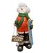 купить Новогодняя садовая фигура Снеговик-Лыжник с табличкой "Веселих Свят!" в красной кофте NSF-7.067 1