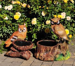 купити Підставка для квітів Пеньок з совою і Сова у гнізда 1