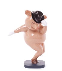купити Статуетка декоративна Свинка Танцюрист великий 1