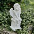 Садовая фигура Ангел на колонне