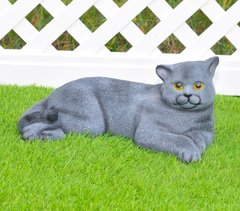купити Садова фігура Кіт сірий лежачий 1