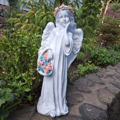 купить Садовая фигура Ангел девочка с корзиной цветов 1