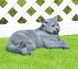 купити Садова фігура Кіт сірий лежачий 3