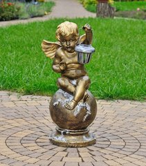 купити Фігура садова Ангел з ліхтарем 1