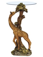 купить Столик журанальный декоративный Жираф стекло 55 см 1