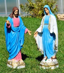 купить Садовая фигура Иисус малый и Дева Мария малая 1