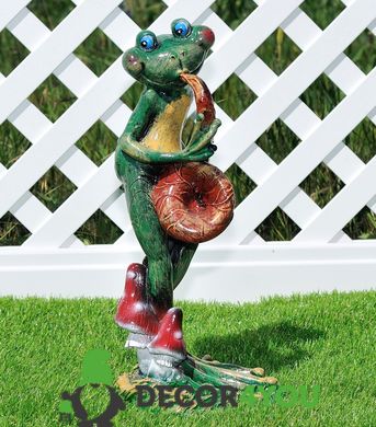 купить Садовая фигура Лягушка саксофонист 1