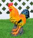 купить Садовая фигура Курица с цыпленком и Петух рыжий 8