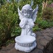 Садовая фигура Ангел на коленях возле чаши