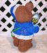 купити Новорічна садова фігура Ведмідь в синьому костюмі з ліхтариком 5