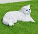 купити Садова фігура Кіт білий лежачий 2