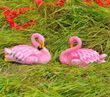 Садова фігура Сім'я Фламінго №11 рожевих середніх для гнізда