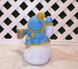 купить Новогодняя садовая фигура Снеговик в голубом с табличкой "З Новим роком!" NSF-10.061 2