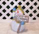 купить Новогодняя садовая фигура Снеговик в голубом с табличкой "З Новим роком!" NSF-10.061 3