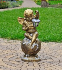 купить Садовая фигура Ангел с фонарем 1