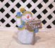 купити Новорічна садова фігура Сніговик у голубому з табличкою "Веселих свят!" 1