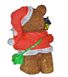 купить Новогодняя садовая фигура Медвежонок в красном костюме с фонариком NSF-7.063 2