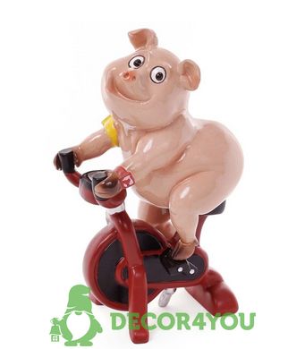 купити Декоративна статуетка Свинка на велотренажері (1926-862c7) 2