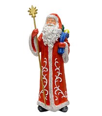 купить Новогодняя садовая фигура Дед Мороз с посохом в красном костюме NSF-7.064 1
