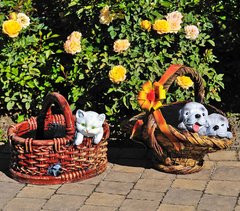 купити Підставка для квітів Кошик сюрприз і Кошик з кошеням 1