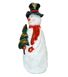 купить Новогодняя садовая фигура Снеговик большой в шляпе "Веселих свят!" 2