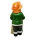 купить Новогодняя садовая фигура Снеговик-Лыжник с табличкой "Желаю Удачи!" в зеленой кофте NSF-10.072 5
