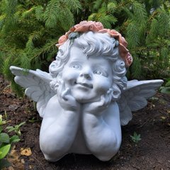 купить Садовая фигура Ангел в веночке 1