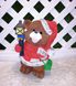 купити Новорічна садова фігура Ведмеді в червоних костюмах з ліхтарями 3