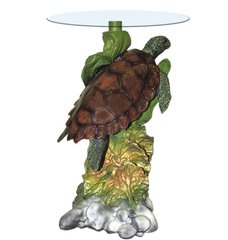 купить Столик журанальный декоративный Черепаха стекло 55 см 1