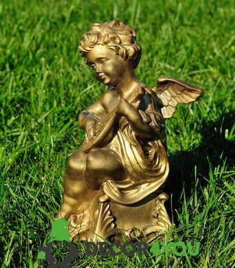 купить Садовая фигура Ангелок с лютней 2