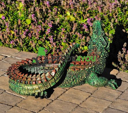 купить Садовая фигура Варан малый и Крокодил средний 9